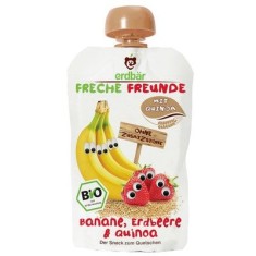 Piure de Banane, Capsuni si Quinoa Bio Erdbar 100gr foto