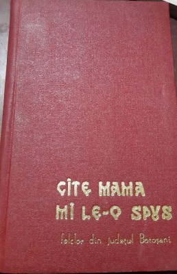 CATE MAMA MI LE-O SPUS Vasile Adascalitei foto