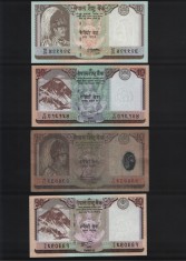 Set Nepal 4 x 10 rupees diferite