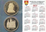 Romania, Societatea Numismatica a Banatului Timisan, calendar de buzunar, 2013