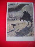 HOPCT 23594 CAVALERUL DE BRONZ- -A N BENOIS 1870- 1900 -- RUSIA --MUZEE - CP PICTURA --NECIRCULATAMUNTII