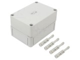 Carcasă universală din policarbonat, IP66, IK08, 94x130x81 mm