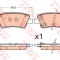 Set placute frana,frana disc SSANGYONG KORANDO (2010 - 2016) TRW GDB3594