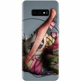 Husa silicon pentru Samsung Galaxy S10 Lite, Abstract Minimalistic Hands