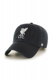 47brand șapcă EPL Liverpool culoarea negru, cu imprimeu, 47 Brand