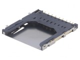 Conector Carduri SD Push-Push SMT Aurit pentru PCB