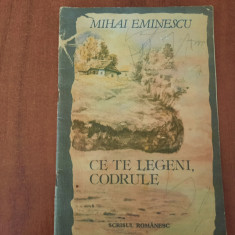 Ce te legeni,codrule de Mihai Eminescu