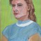 Portret de femeie - semnat Budae Ioan &#039;964