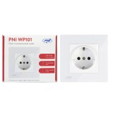 Aproape nou: Priza simpla incastrabila PNI WP101 cu rama din sticla, 16A, 4000W, 23