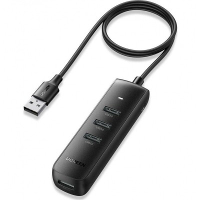 Hub USB UGREEN CM416, 4 x USB-A 3.0, 1m, Negru foto
