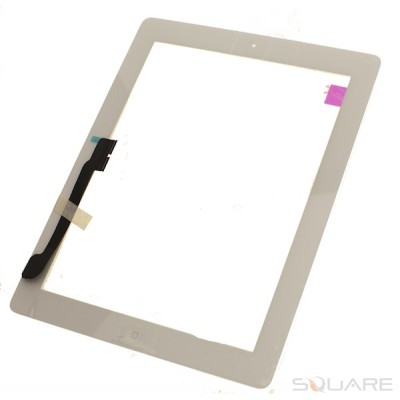 Touchscreen iPad 3, iPad 4, White, Complet foto