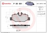 Set placute frana BREMBO P50051