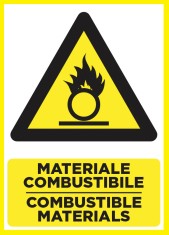 Placuta pentru materiale combustibile combustible materials foto