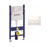 REZERVOR WC INGROPAT DUOFIX DELTA UP100 SET FIXARE CLAPETA DELTA 20 ALB GEBERIT 458.134.11.2