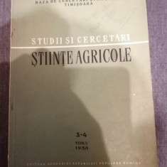 Studii si cercetari stiinte agricole 3-4 1958