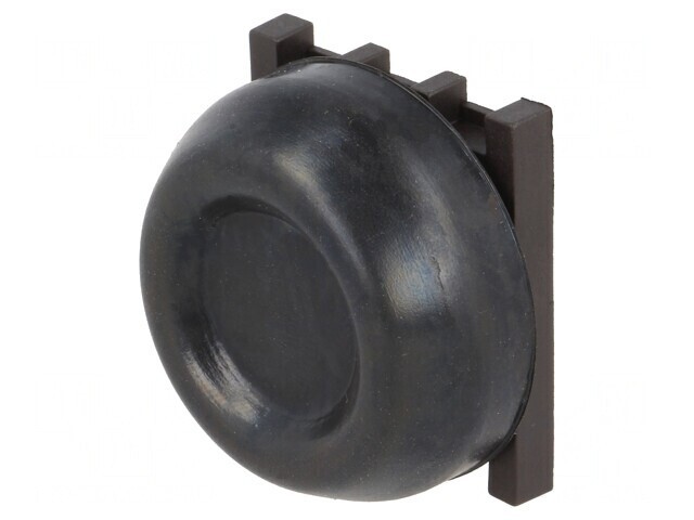 Comutator Push 30mm Negru