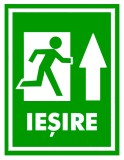 Semn pentru iesire cu directia sus