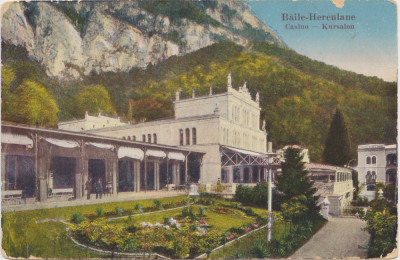 Baile Herculane casino Kursalon CP circulata 1932 foto