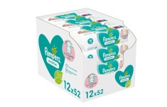 Pampers sensitive Servetele Umede 12 x 52, 624 Bucati