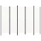 Gossi paravan de camera cu 5 panouri, alb, 250 x 180 cm