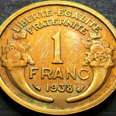 Moneda istorica 1 FRANC - FRANTA, anul 1938 * cod 4408
