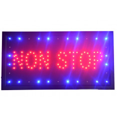 Reclama LED - NON STOP - de interior, 48 x 25cm