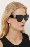Cumpara ieftin Balenciaga ochelari de soare femei, culoarea negru, BB0323SK