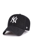 47 brand șapcă de baseball din bumbac MLB New York Yankees culoarea negru, B-LENON17DGS-BK