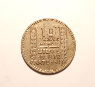 FRANTA 10 FRANCI 1945 foto