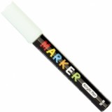 Marker cu vopsea acrilica, varf rotund, 2mm, alb, S100, M&amp;amp;amp;G