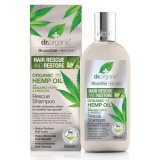 Sampon pentru stimularea cresterii parului cu Baicapil si ulei din seminte de canepa Dr Organic 265 ml