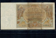 Polonia 1929 - 10 zloty, circulata foto
