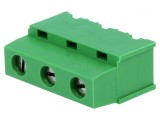 Regletă Conexiuni PCB 90&deg; 7,5mm 3 Piste 17,5A, TE Connectivity