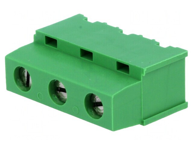 Regletă Conexiuni PCB 90&deg; 7,5mm 3 Piste 17,5A