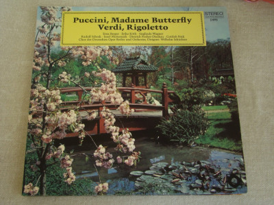 PUCCINI / VERDI - Madame Butterfly / Rigoletto - Vinil 2 LP Deutscher foto