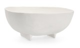 Cumpara ieftin Bol decorativ aluminiu alb Hisar 26.5x27x11.5 cm