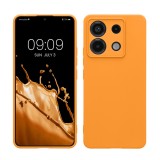 Husa Kwmobile pentru Xiaomi Redmi Note 13 Pro 5G, Portocaliu, Silicon, KWM000020LD026C