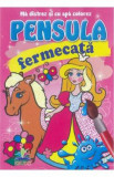 Pensula fermecata. Ma distrez si cu apa colorez. Printesa