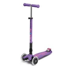 Trotineta Micro MAXI Deluxe Foldable LED purple foto