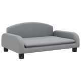 Cumpara ieftin Canapea pentru copii, gri, 70x45x30 cm, material textil