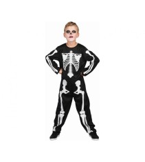 Costum carnaval Schelet pentru copii, marime 130/140 cm(8-10 ani)