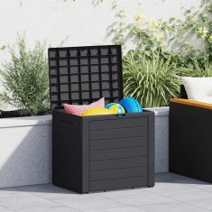 vidaXL Ladă depozitare de grădină antracit 58,5x46x55 cm polipropilenă