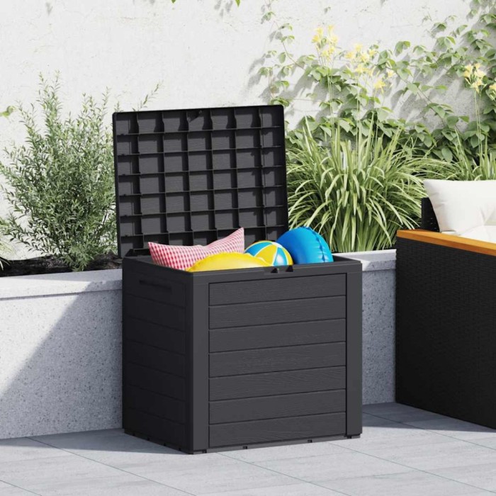 vidaXL Ladă depozitare de grădină antracit 58,5x46x55 cm polipropilenă