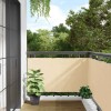 VidaXL Paravan de balcon, crem, 300x120 cm, PVC