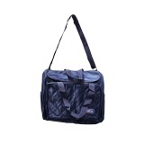 Geanta pentru scutece, albastru inchis, de umar si mana, buzunare multiple, 36 x 31 x 3 cm