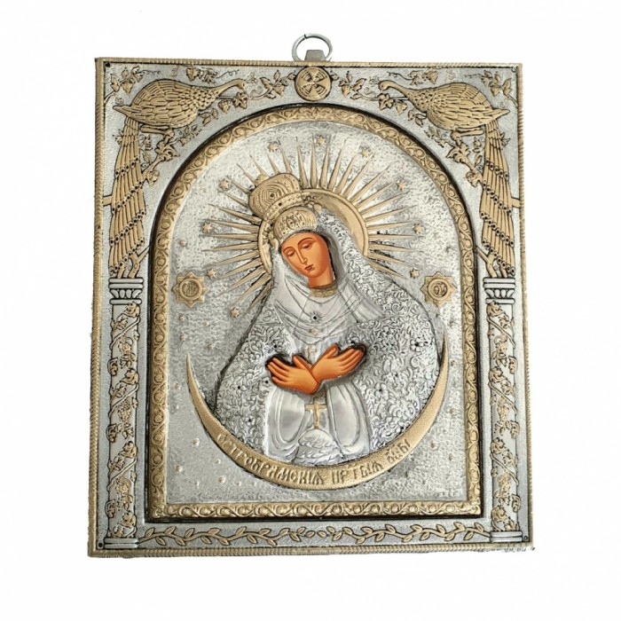 Icoana metal antic MD Ostrobramskaya