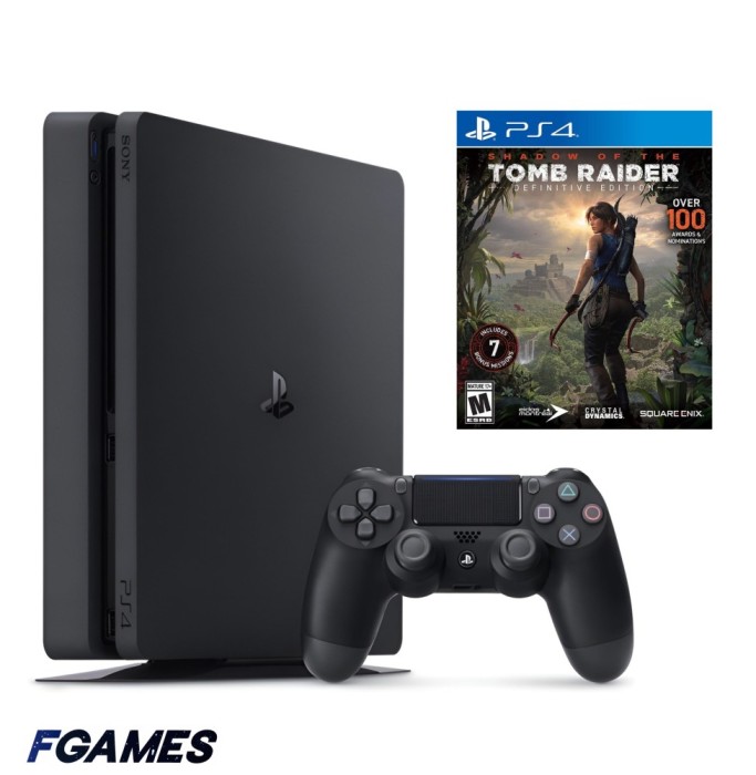 Consola Sony Playstation 4 Slim Ps4 1tb + Controller + Shadow Of The Tomb Raider: Definitive Edition PlayStation 4, Second-Hand