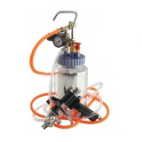 Pistol pneumatic pentru vopsire cu vas sub presiune, duza 2 mm, capacitate rezervor 2 litri, Verke
