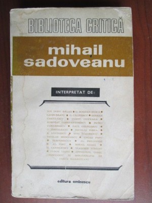 mihail sadoveanu interpretat de : foto