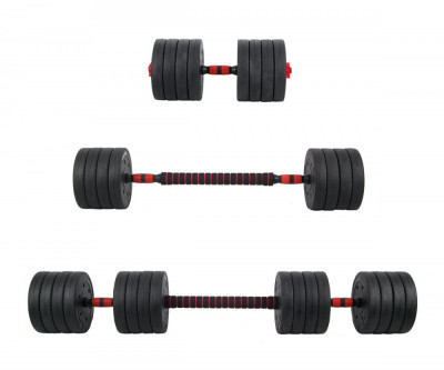 Set Haltera si Gantere ciment Sportmann SHG07 50 kg FitLine Training foto